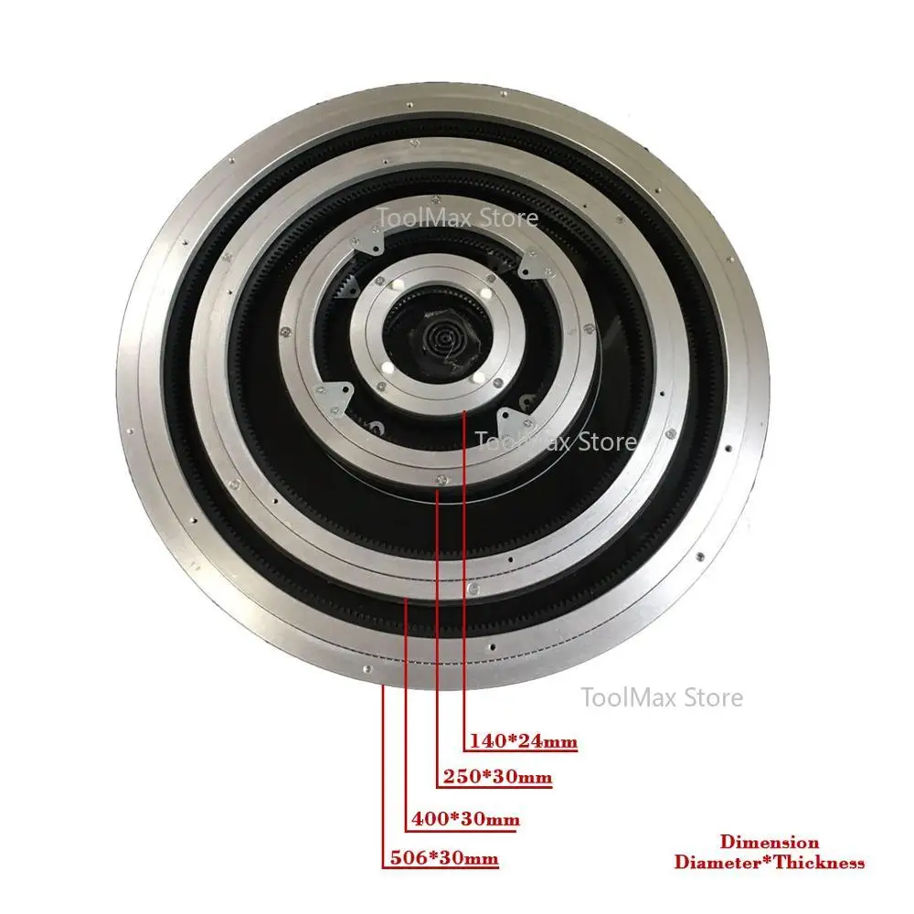 506mm Ball Bearings Turntable Round Dining Table Smooth Swivel Plate Hardware Max Load 100kg