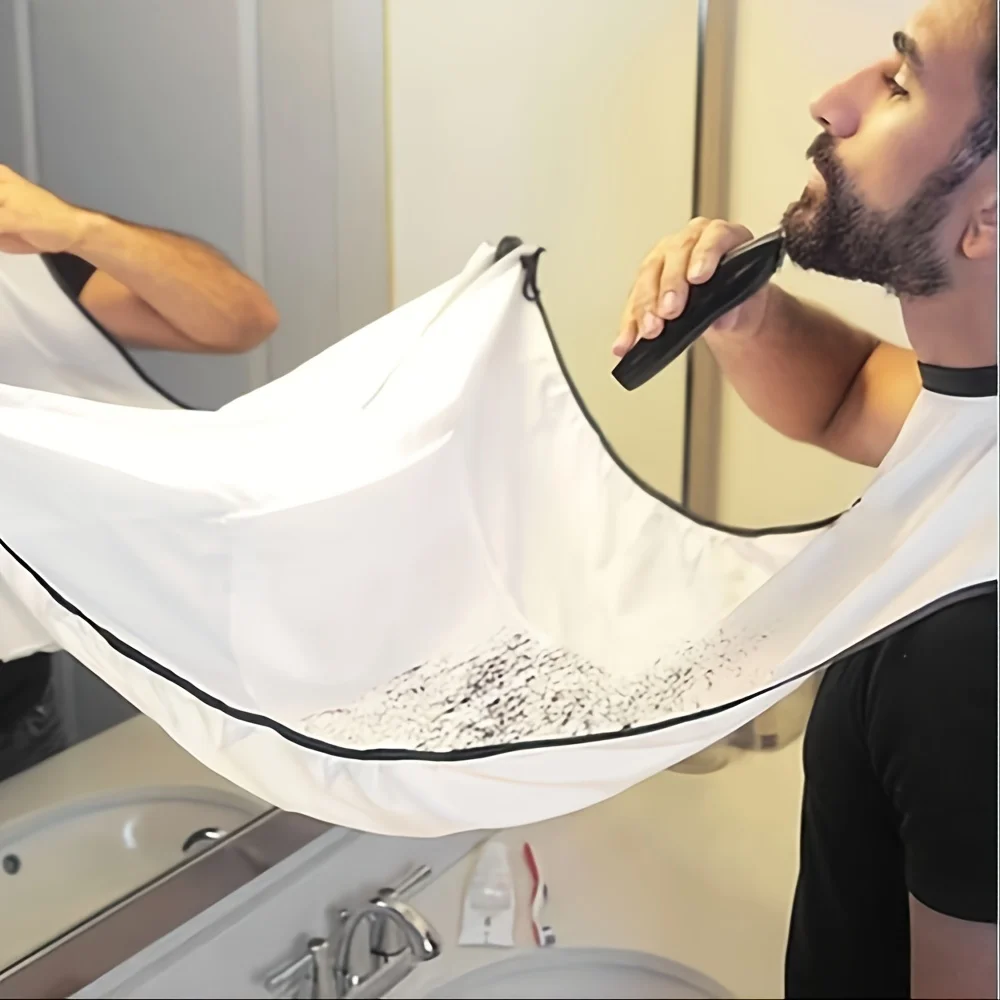 

Beard Bib Apron Non-Stick Shave Cape for Shaving and Trimming Perfect Gift for Husband or Dad