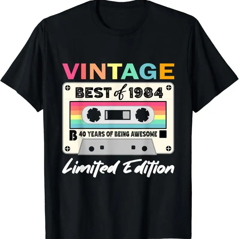 

40Th Birthday Retro Cassette Best Of 1984 T Shirt