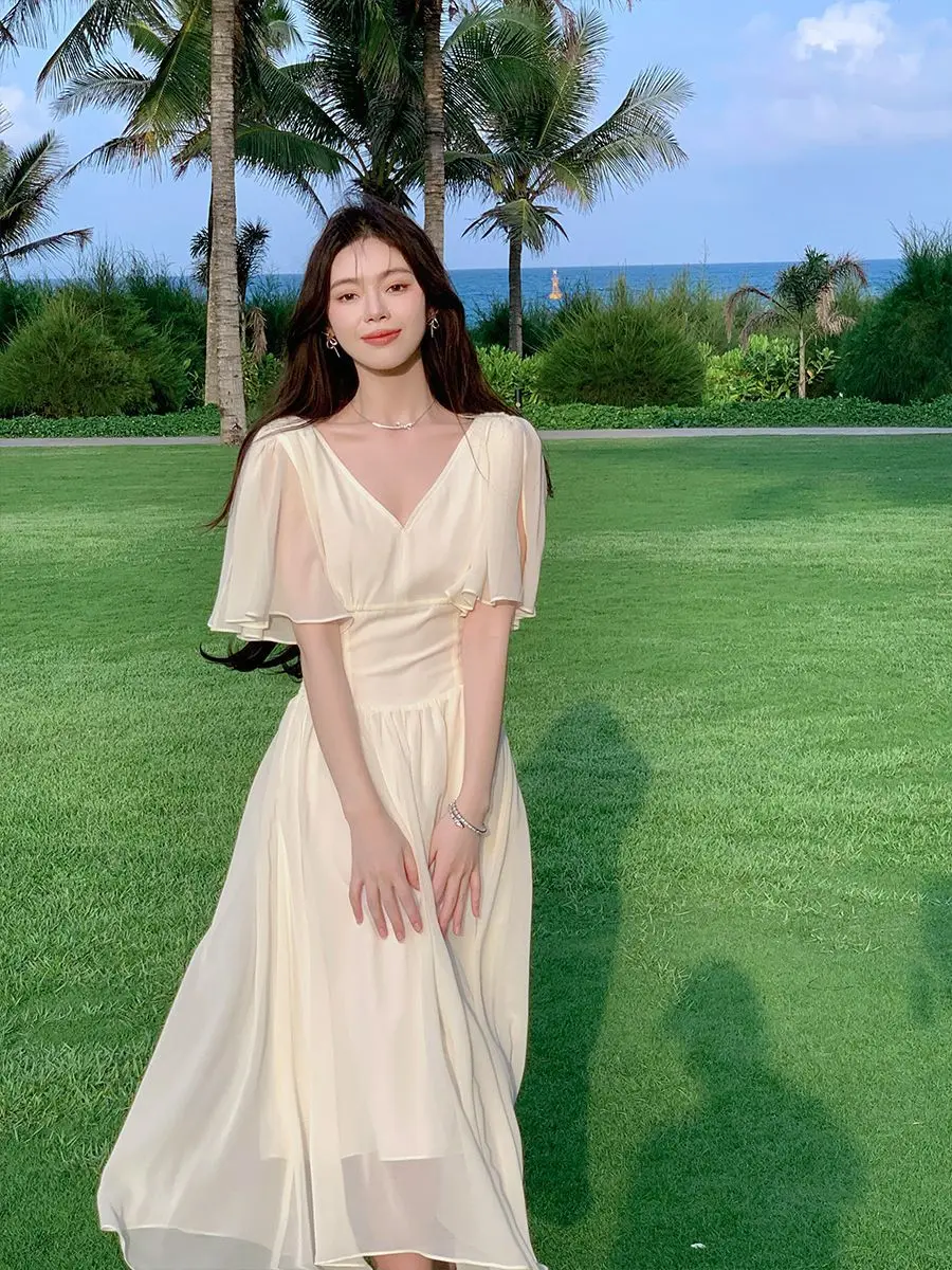 Vestidos femininos tule bordado em camadas maxi saia festival de música fada artística doce sonhador flowy estilo jovem único