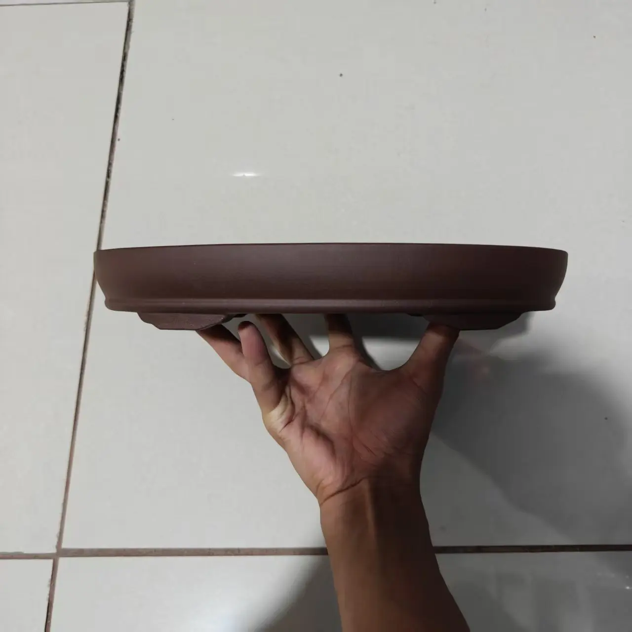 High Quality Unglazed Shallow Yixing Purple Sand Bonsai Pot