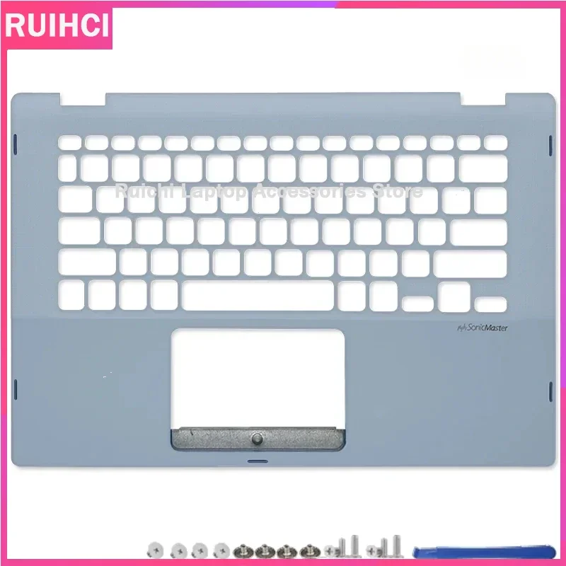 Per VivoBook 14 TP412 TP412F TP412UA SF4100 TP412FA LCD del computer portatile Copertura posteriore/Copertura anteriore/Palm Pad/Copertura inferiore/