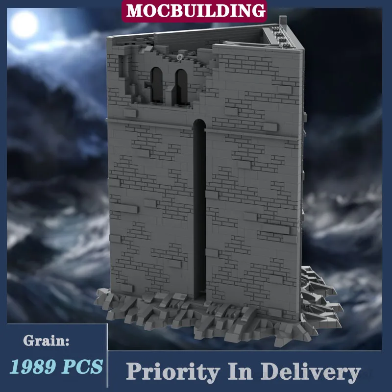 MOC Architecture Street View Prison Model Building Block Assembly Film Collection Series Toy Gifts