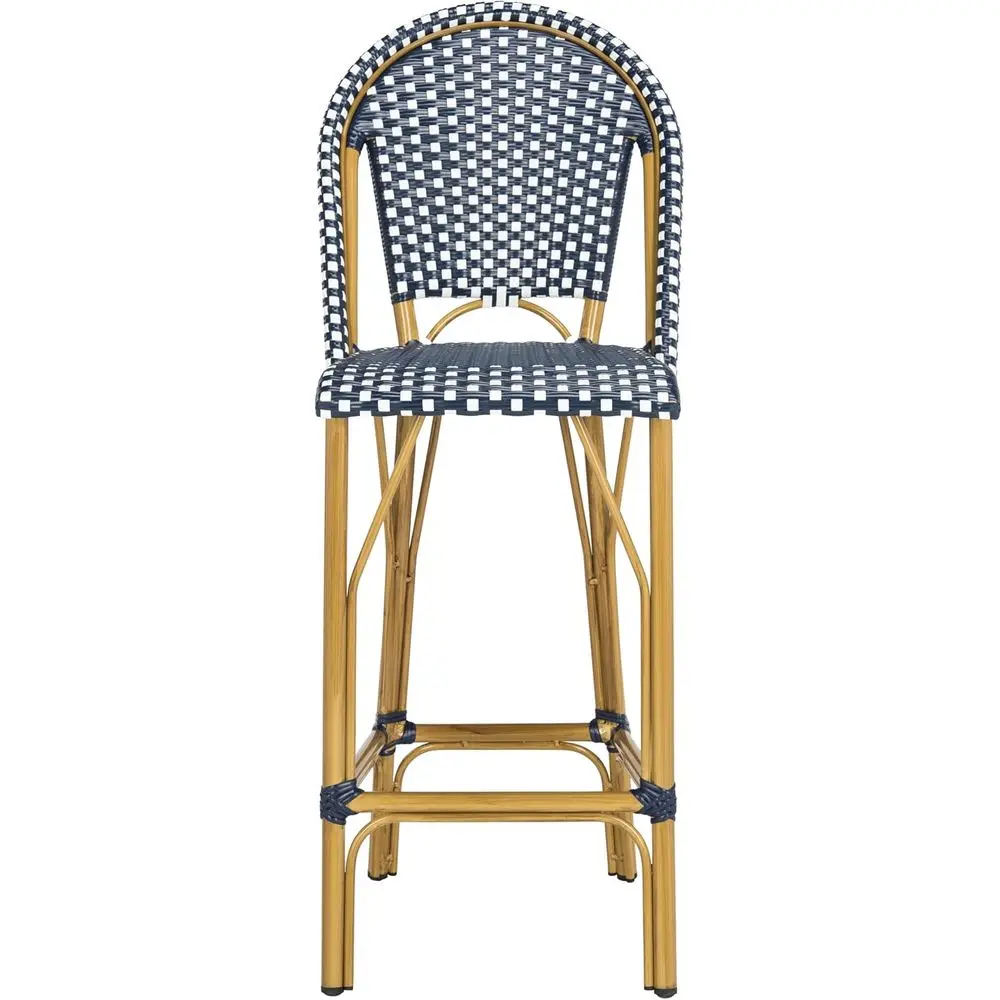 

Складной барный стул для использования в помещении и на улице, в цвете темно-синий и белый