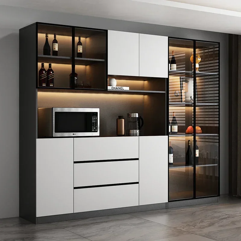 

Kitchen Storage Wine Cabinet High Home Wall Living Room Simplicity Luxury Botellero Vino European Wine Cabinet Furniture QF50JG