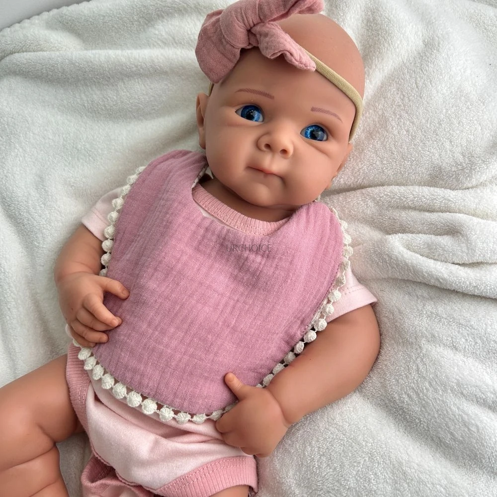 20 polegadas de cura de silicone renascido bebê menina Bettie boneca suave realista lavável para pessoas solitárias presente de Natal