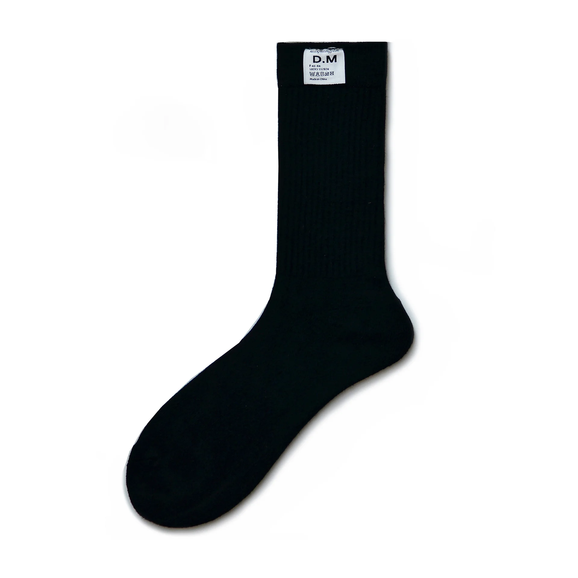 Men's Medium Socks Black Stockings Socks  Sweat Absorbing Cotton Stockings Stocking Solid Letter Thickening Fashion