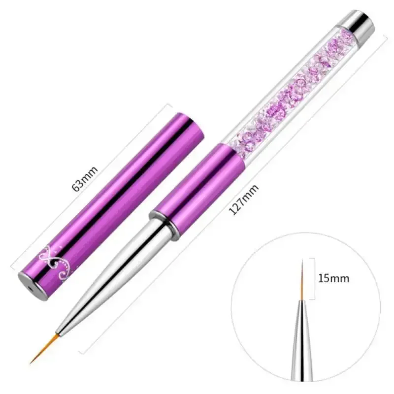 5-20mm Nail Tools Supplies Professionals Brush Accessories Equipment Acrylic Art Paint Brushes French Tip Tool Liner Beauty