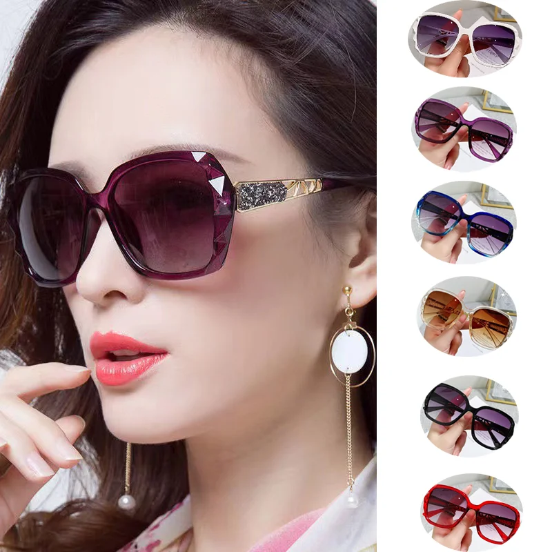 2025 neue Mode Frauen Sonnenbrille Luxus Oversize Rahmen Sonnenschirm Gläser Retro Unisex UV400 Brillen für Urlaub Party