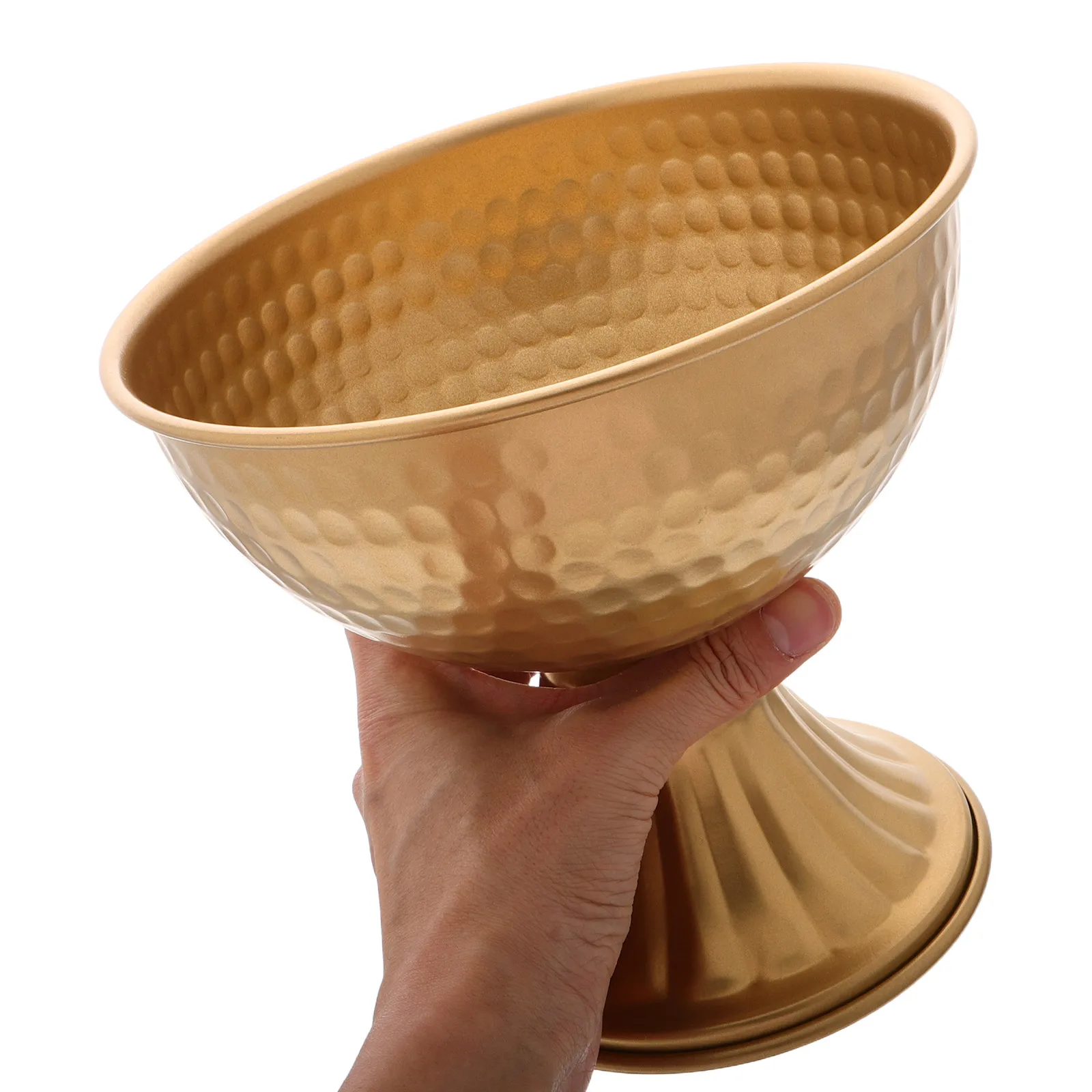 

European Style Golden Vase Flower Pots Decorative Flowerpot Arrangement Stand Garden Farmhouse Metal Wedding Holder Floral Urn