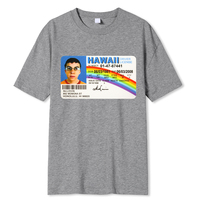 Homme t Shirt Summer Men t-Shirt Mclovin Id Card Superbad Geek Mens Cotton t-Shirt Unisex t-Shirt Teenagers Cool Soft Clothing