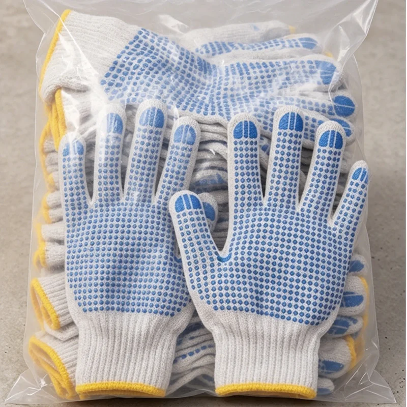 ユニセックスコットン作業用手袋 滑り止めドットグリップ付き安 - Gardening Tools Gloves のレビューと価格