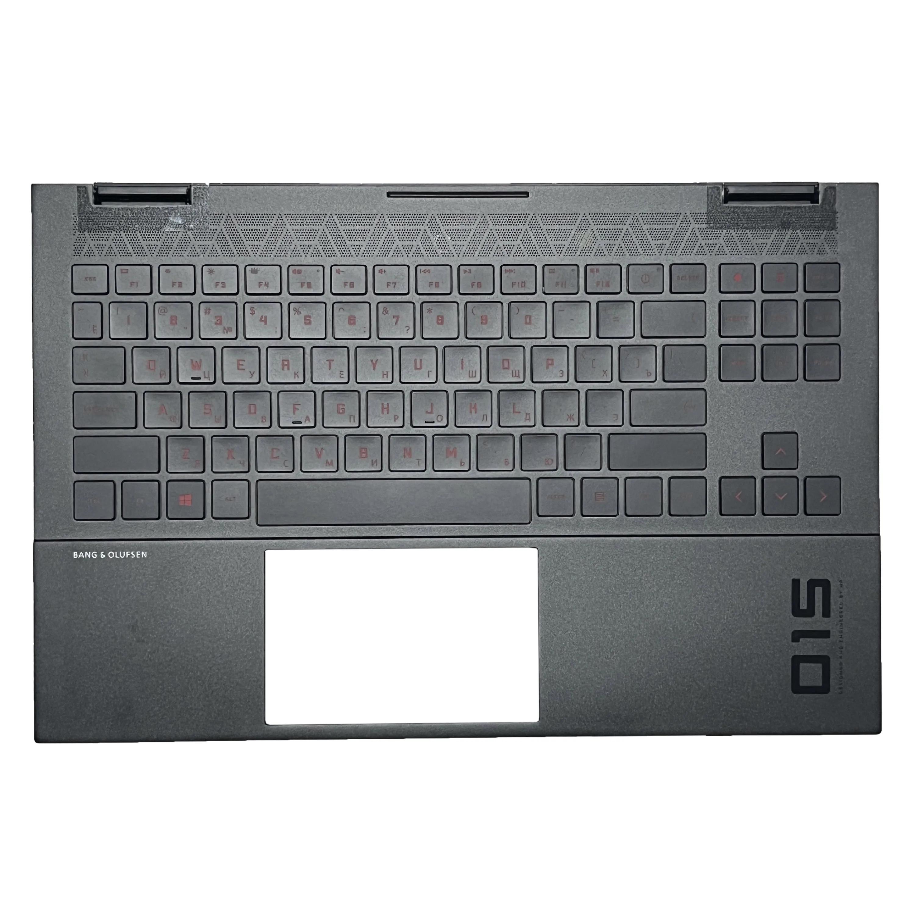 HP OMEN 15-EN 15-EK TPN-Q238 Q236 용 RGB 백라이트 키보드, 백라이트 팜레스트 상단 커버 M00666-001 포함, 프랑스어, 영국, 미국, 러시아어 키보드, 신제품