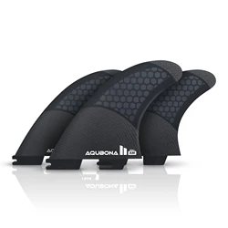 Dual Tab Fin G3/G5/G6 Half Carbon+Honeycomb/Full Carbon Thruster Set Surfboard fins