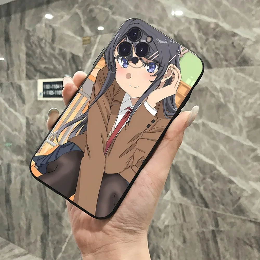 Anime Mai Sakurajima Phone Case For IPhone 15 8 7 6 6S Plus X SE 2020 XR XS 14 11 12 13 Mini Pro Max Mobile Case