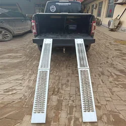 Folding, car climbing, ramp, truck transportation, loading and unloading, trailer frame, step ramp, extended ramp