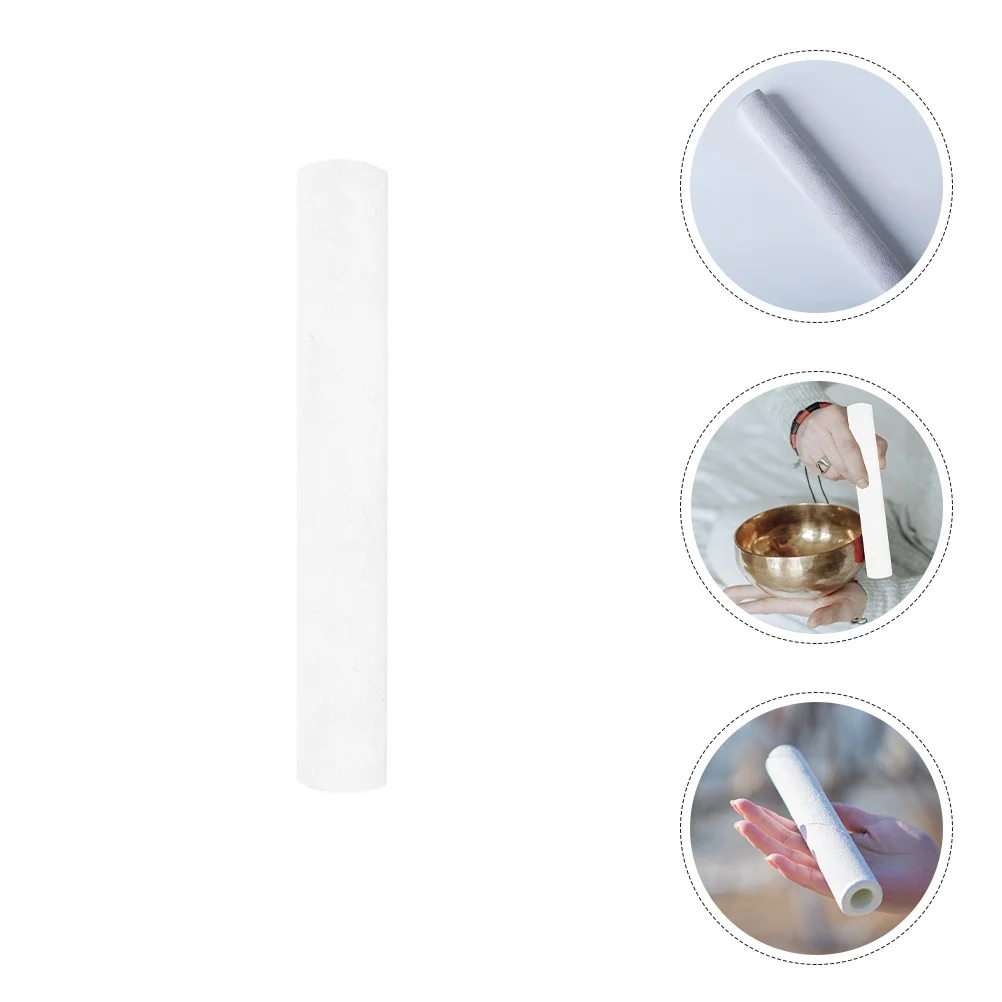 

Singing Bowl Mallet Suede Long Handle Durable Practical for Relaxing Sound Meditation Accessory Sound Bowl Sticks