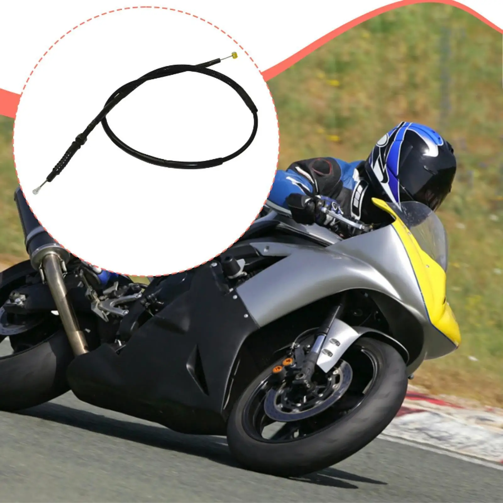 

Motorcycle Clutch Cable Easy Install Practical Durable Spare Parts for Reliable Use for Kawasaki Ninja ZX-6R ZX636 2009 2023