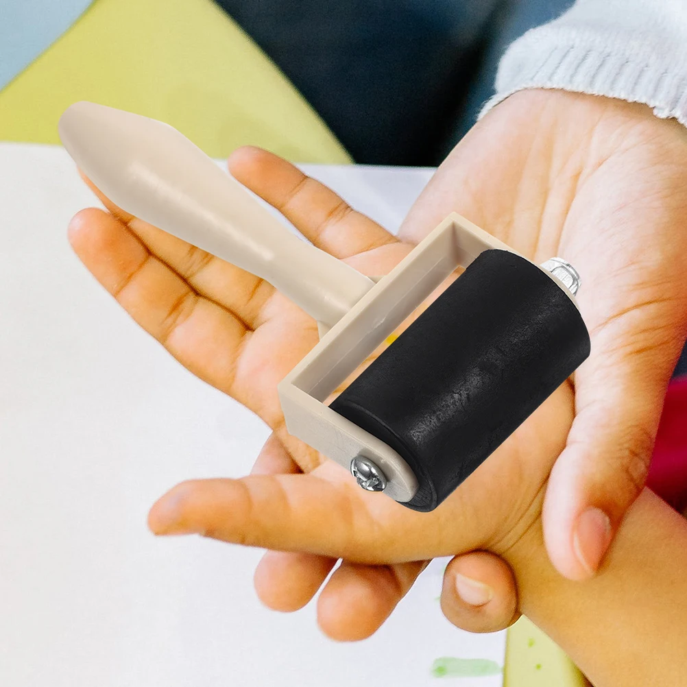 

4pcs Rubber Roller for Crafts Printmaking Tools Easy to Apply Reliable Material Wide Application Teaching Supplies