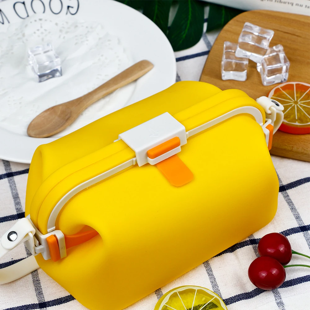 

Reusable Silicone Preservation Bags Handheld Outdoor Picnic Seal Bags Food ade Storage Pouches for Fruits And Food