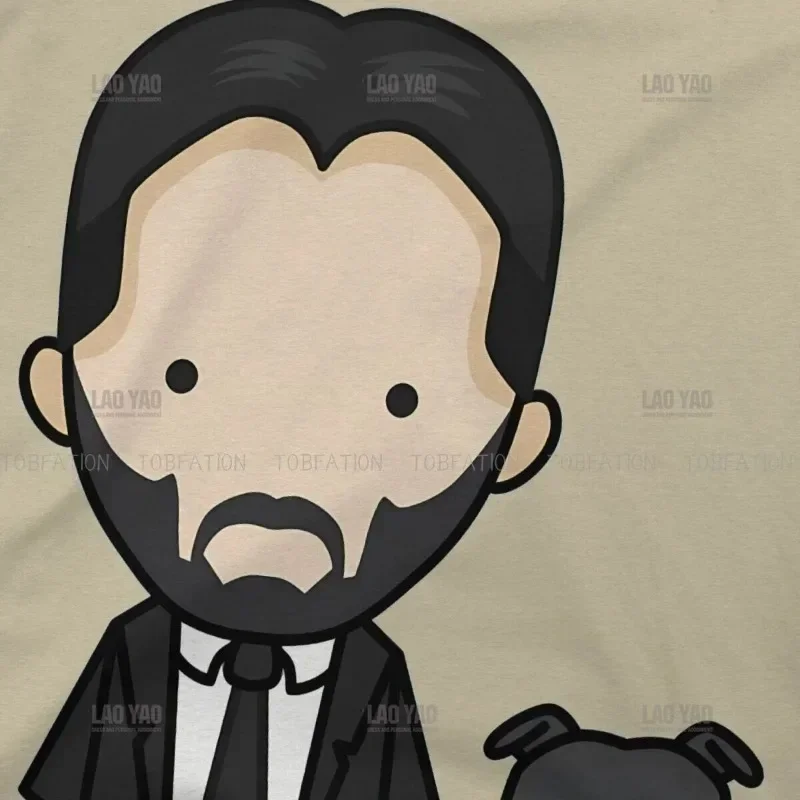 Essential Classic Tshirt John Wick Movie Art Graphic Men Tops Vintage Homme Summer Clothes Harajuku T Shirt