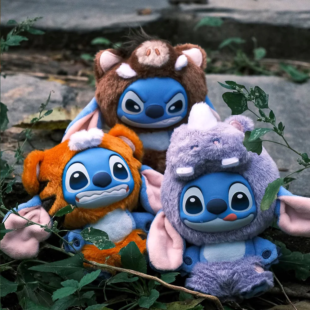 Disney STITCH Animal Series Anime bolsa de juguete de peluche colgante Linda muñeca de peluche misterio Kawaii STITCH regalo juguete sorpresa regalos de navidad