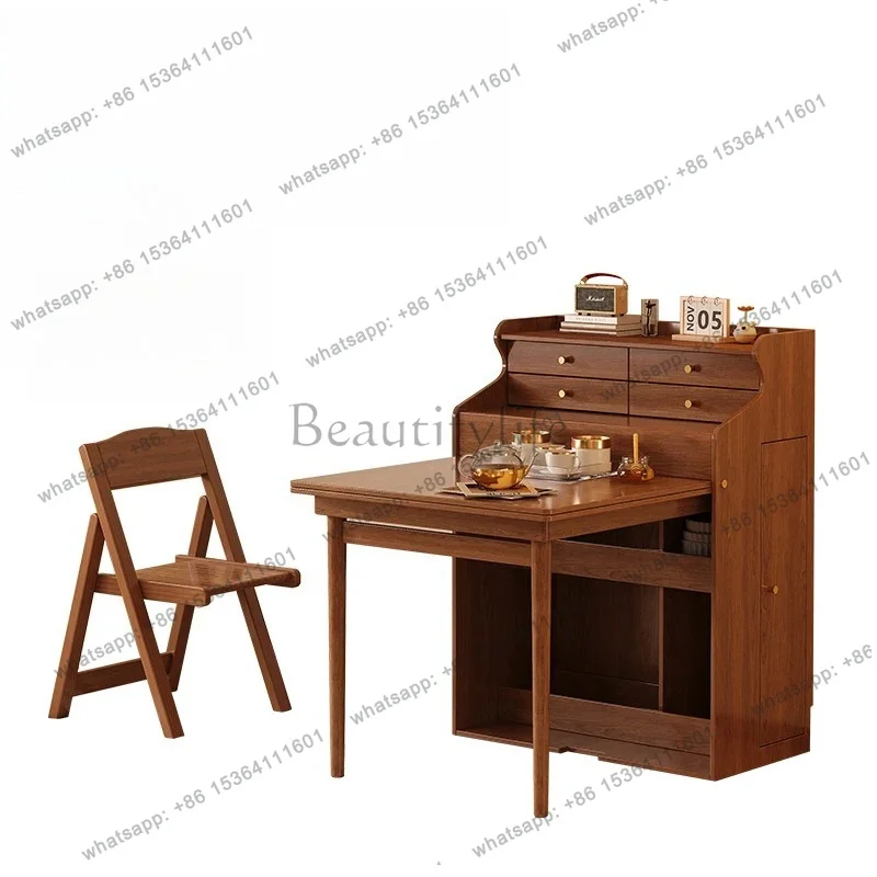 Extendable Retro Dining Tables With Storage Vintage Dark Modern Dining Tables Design Elegant Столы Обеденные Furniture For Home