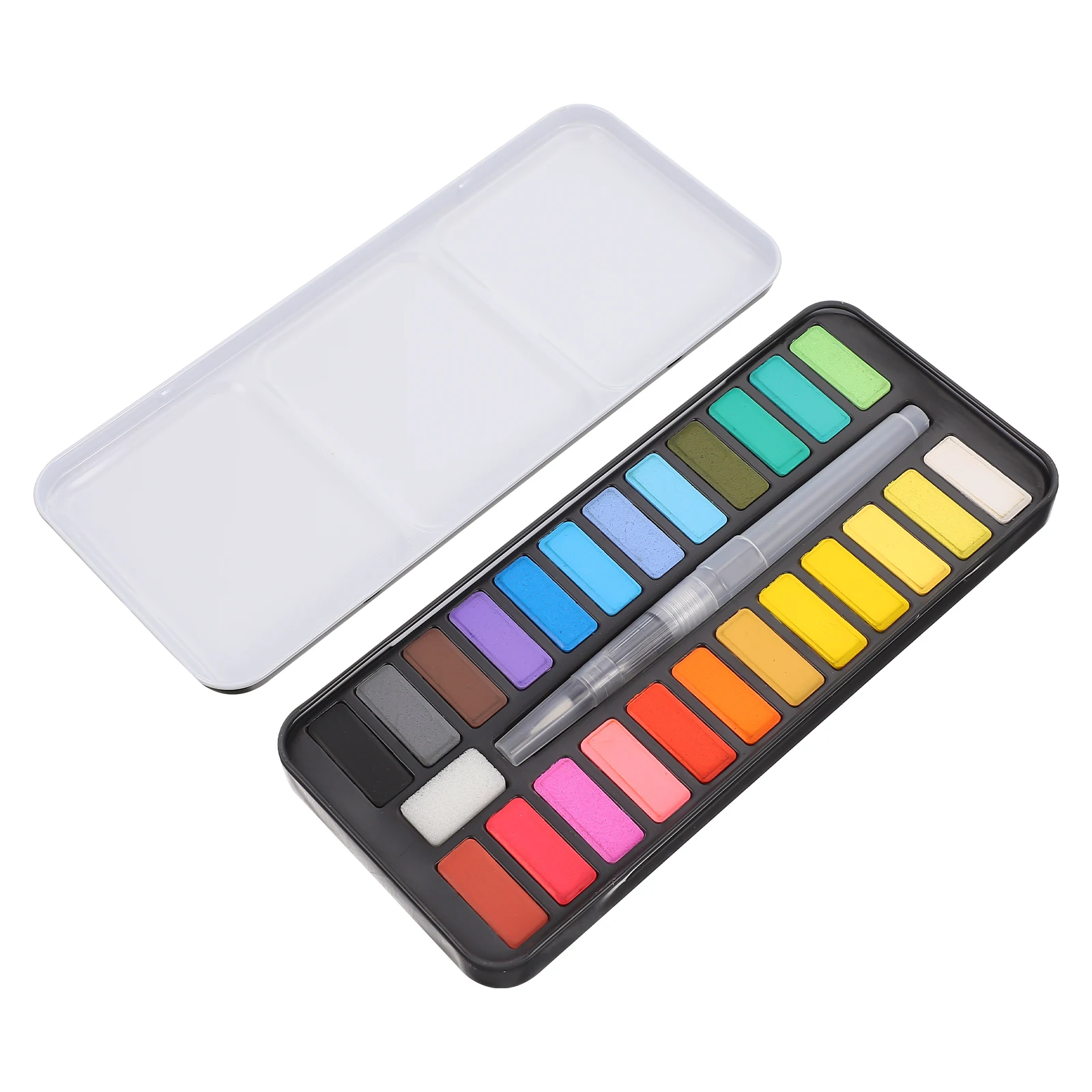 

Portable Solid Watercolor Paint Set Vivid Pigments Quality Watercolor Kit Ideal For Travel And Sketching