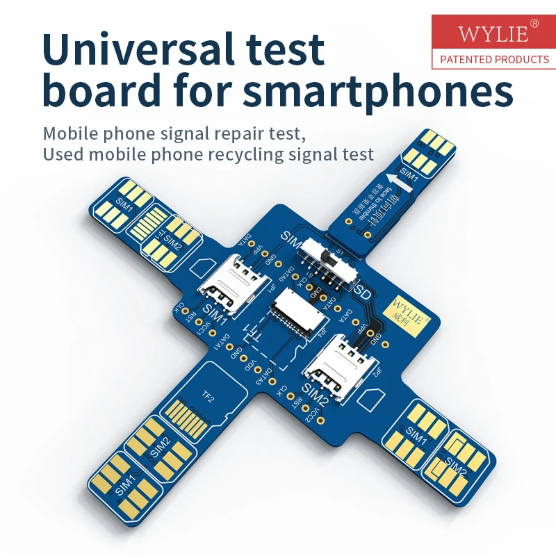 Wylie Universal Sim Card Signal Test Board For Mobile Phone Samsung Huawei Xiaomi OPPO ViVo Moto ASUS Honor Apple IPhone IPad