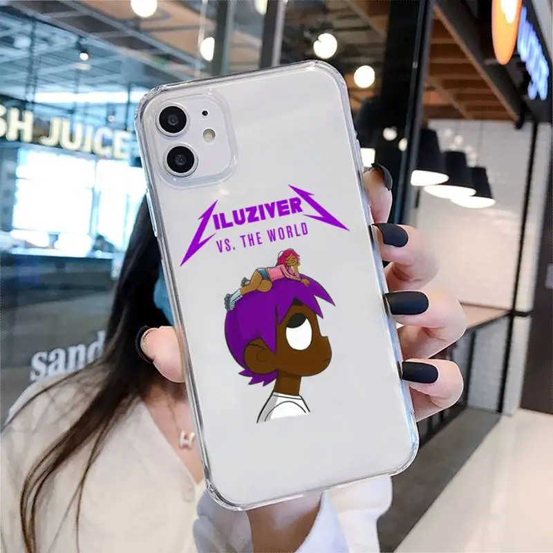 Lil Uzi Vert Eternal Atake Rapper Phone Case for iPhone 15 11 12 13 14 Pro Max Plus Mini XR SE Cartoon Clear Silicon Cover Funda