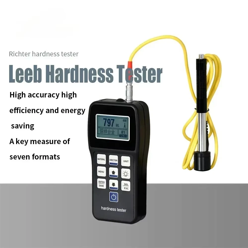 Leeb Hardness Tester Portable Rebound Meter Durometer HL、HB、HRB、HRC、HRA、HV、HS for Metal Steel GHL210