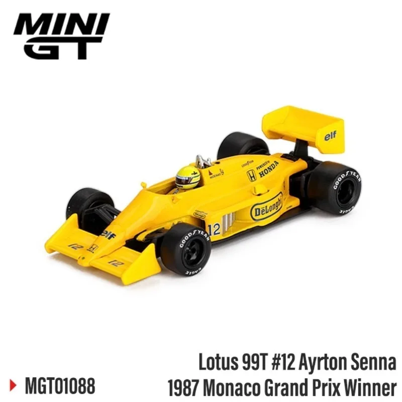 Mini gt 1:64 ayrton senna 1988 1991 grande prêmio japonês 1984 1987 monaco grande prêmio vencedor liga modelo de carro presente brinquedo