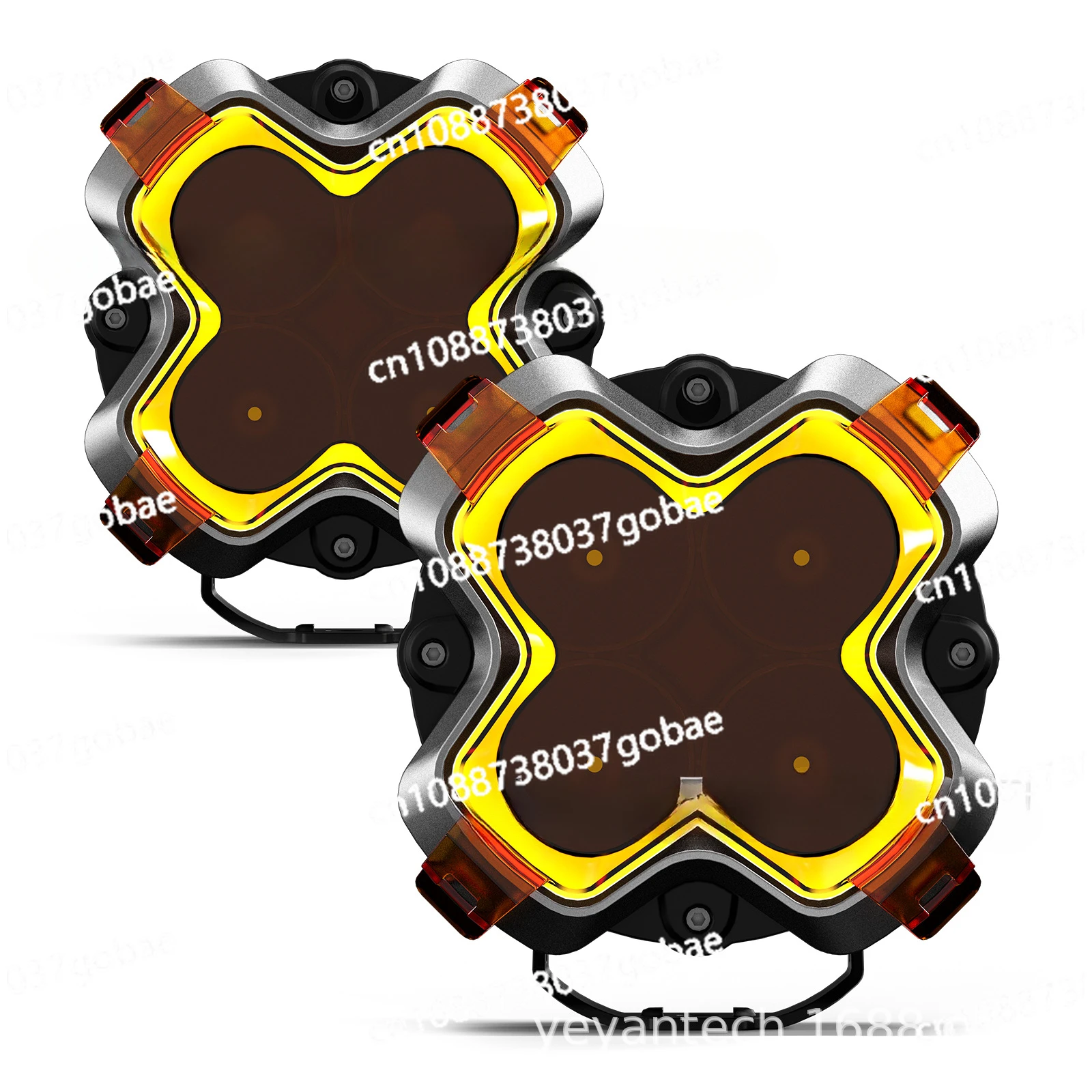 

Горячая продажа наружной внедорожной серии Halo, модифицированные прожекторы для внедорожников, крутые фары, крутые фары в ночное время