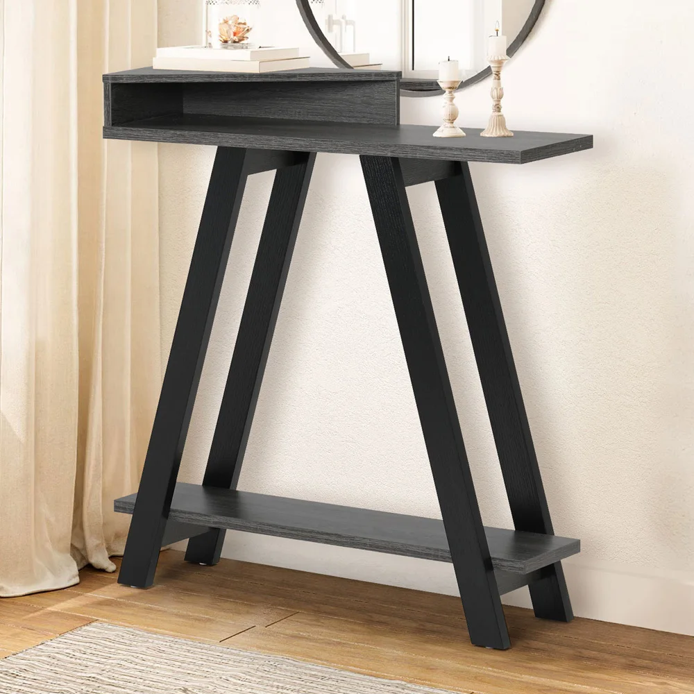 

！@Combohome Wooden Console Table Industrial Entryway Foyer Living Room Sofa Table for Home or Office