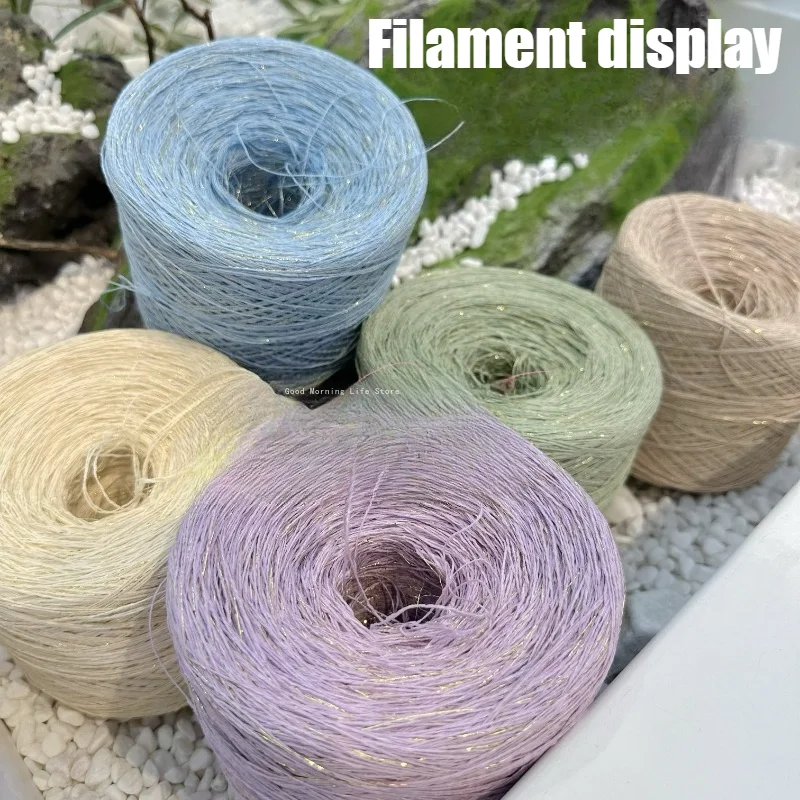 11 Colors Colorful 2-3 Shares High Quality Paper Yarn Filament Paragraph 250g/500g DIY Hat Sweater Handmade Weaving Paper Yarn