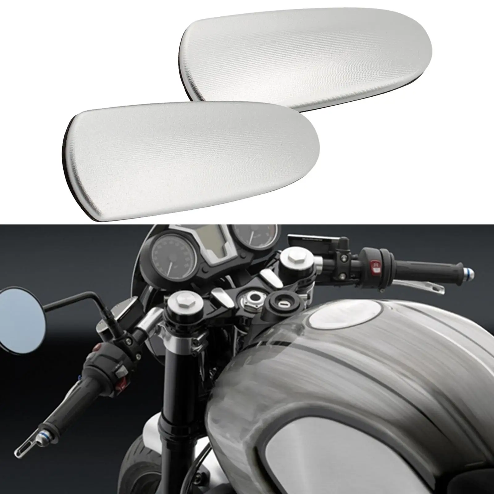 2-Pack Motorcycle Handlebar Clamp Hole Cover Set Higher Handlebar