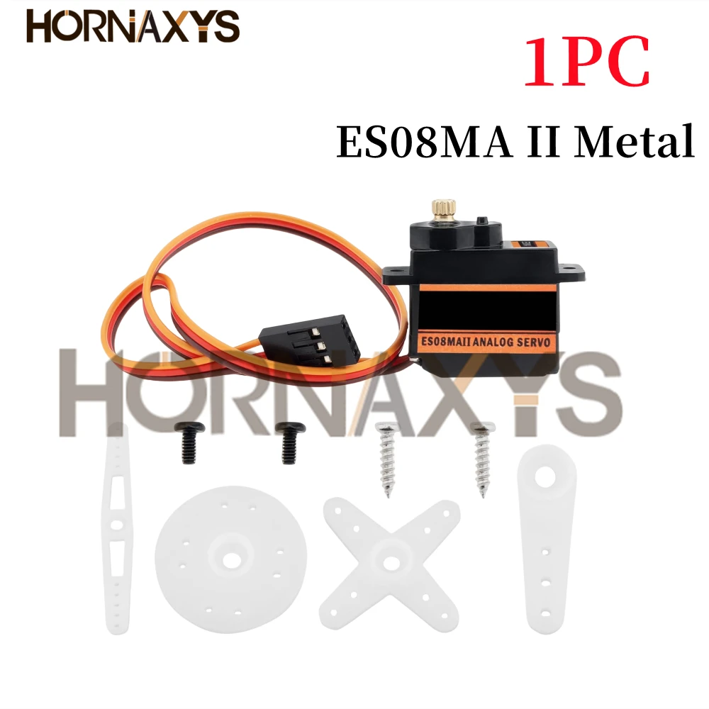 EMAX ES08MA ES08MAII 12g Mini Metal Gear Analog Servo for Rc Hobbies Car Boat Helicopter Airplane Rc Robot