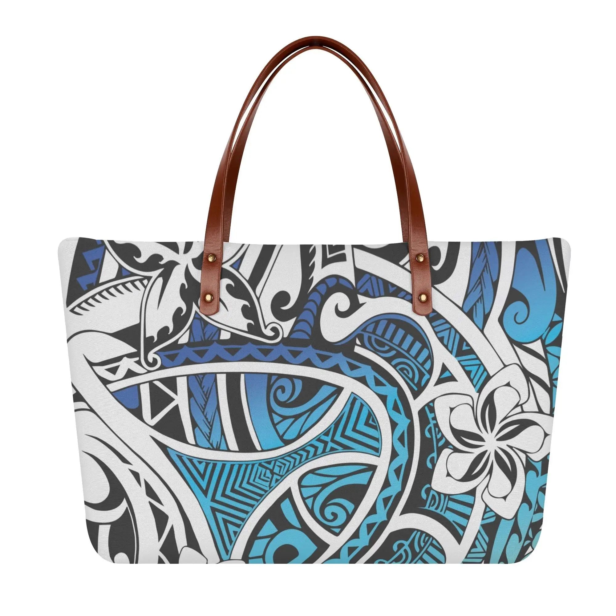 

Женская сумка в полинезийском стиле с гавайскими и саумскими мотивами, вместительная, художественная, высококачественная, на плечо