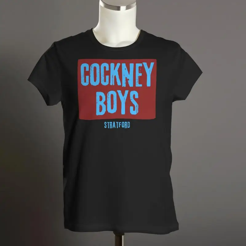 Camiseta COCKNEY BOYS |   Presunto West Stratford |   Claret Azul |   Leste Londres