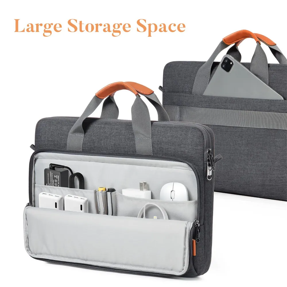Laptop Computer Shoulder Bag Handbag Waterproof Briefcase Man Women 13 14 15.6 16 17 inch Bags for Macbook Air Samsung Accessory