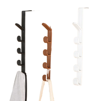 3PCS/1PC Dormitory Wardrobe Hanger Bags, Hats And Clothes Hanging On The Wall Behind The Door Without Drilling Storage Rack