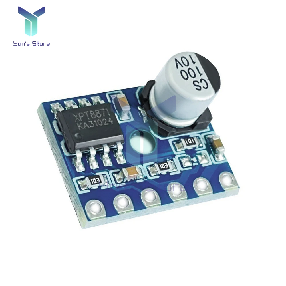 1/5Pcs 5128 Amplifier Board 3-5W Mini Class D Digital Amplifier Board Mono Audio Module Low Distortion DC2.5-5.5V Above 1A