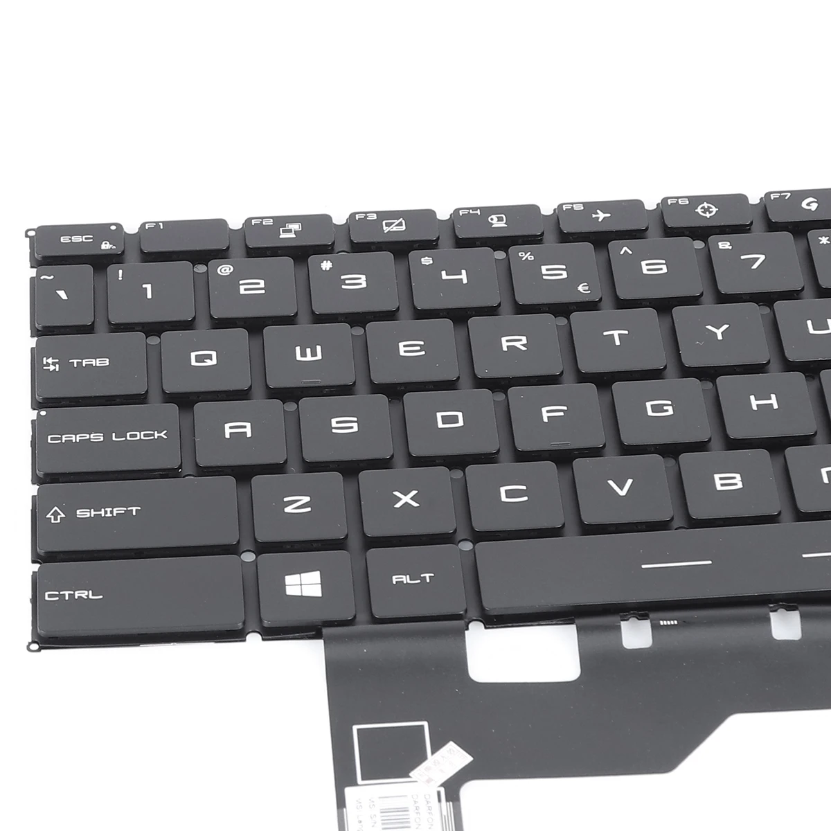 Imagem -04 - Teclado do Portátil dos Eua para Msi Leopardo Preto 10uh 11uh 11ug 11ug 11uh 12ugs Ms1542