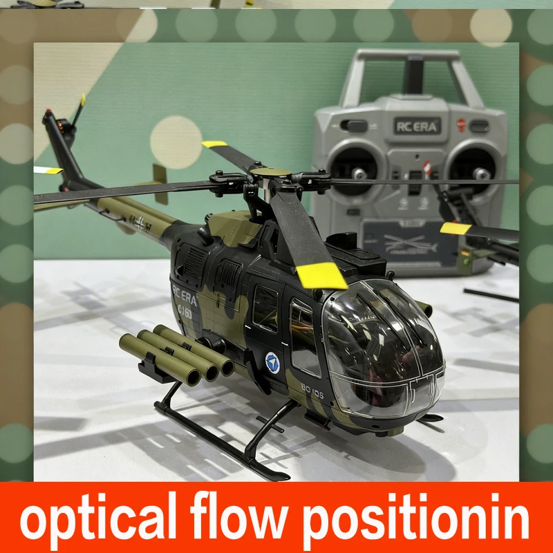RC ERA 1:25 C180 RC Helicopter BO105 6CH Brushless with Optical Flow Positioning 3D Stunt Single Propeller No Aileron Plane Toys