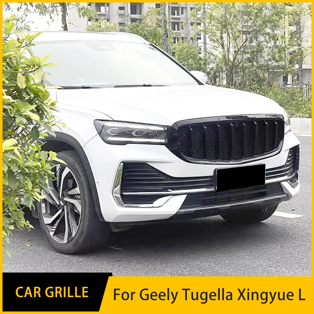 Car Front Bumper Mask Radiator For Geely Tugella Xingyue L Grille 2021-24 Year Racing Front Bumper Body Kit Accessories Diffuser