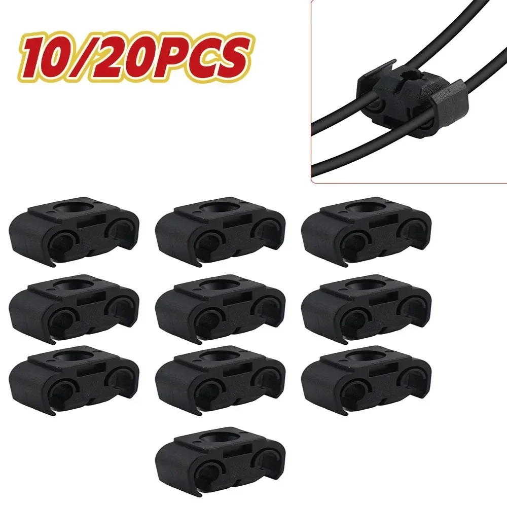 

10/20pcs Car Brake Line Hose Clips Double Cable Holder Clip For 5mm Brake Pipe Tubing Fixed Line Clip Hooks