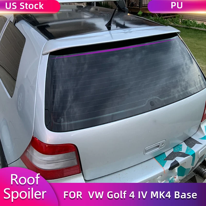 

for Volkswagen VW Golf 4 IV MK4 Standard 1998-2004 PU Gray Rear Roof Spoile Racing Rear Spoiler Wing Lip Body Kit