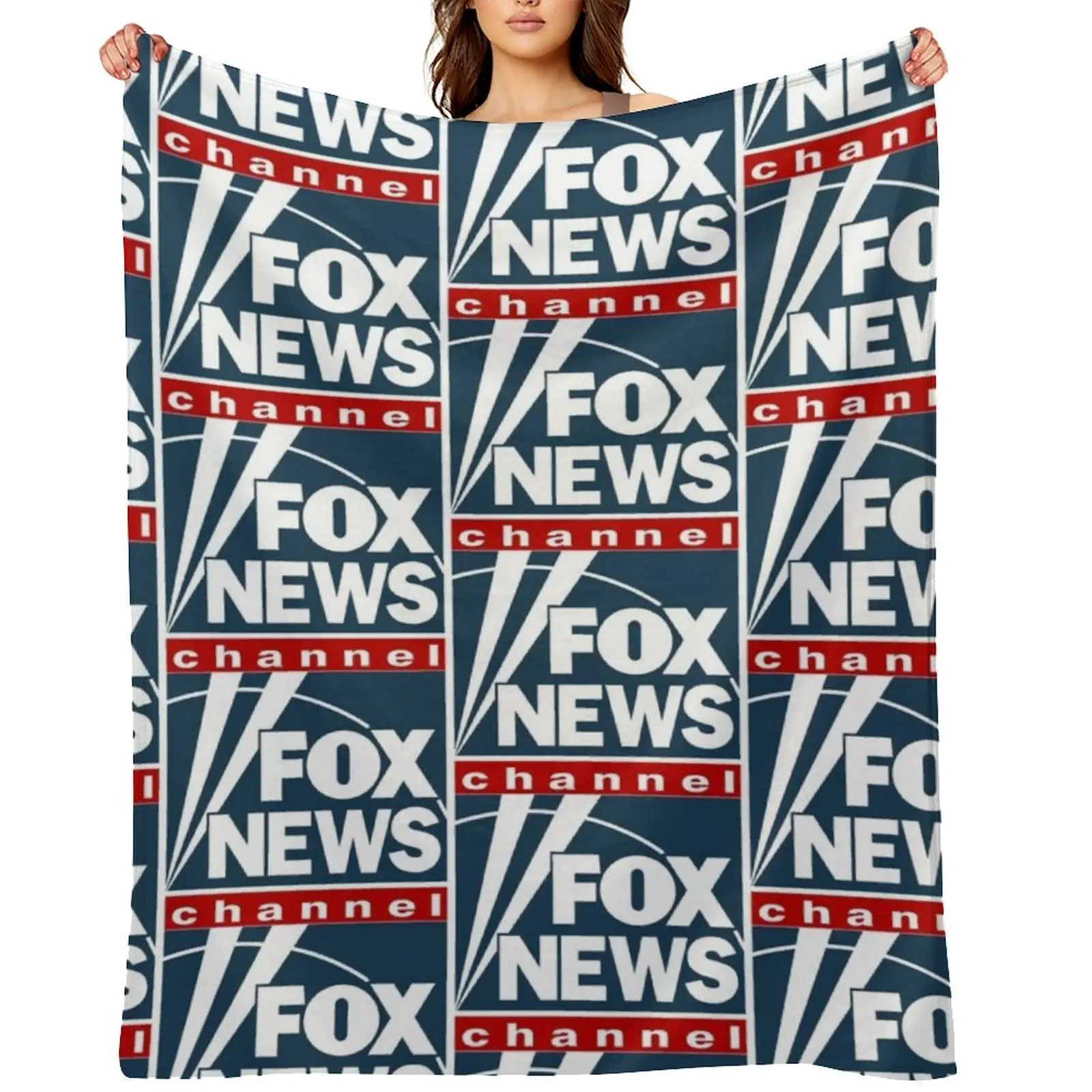 

F O XNEWS Logo Throw Blanket manga sofa bed cosplay anime Decorative Sofas Blankets