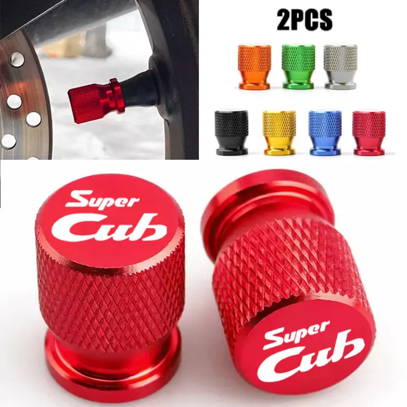 Motorcycle Accessories Tire Valve Caps Stem Cover Plug For Honda Super Cub C70 90 110 C125 CT125 SUPER CUB