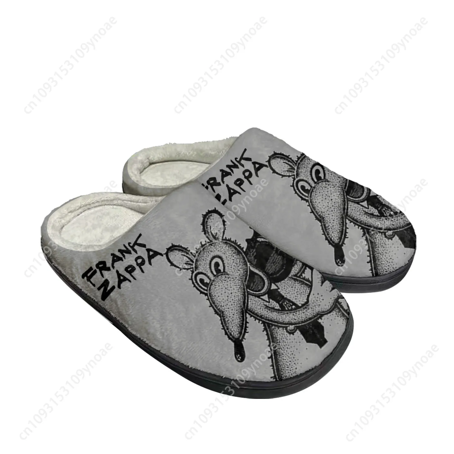 Frank Zappa Rock Music Pop Home Cotton Custom Slippers Mens Womens Sandals Plush Bedroom Casual Keep Warm Shoes Thermal Slipper